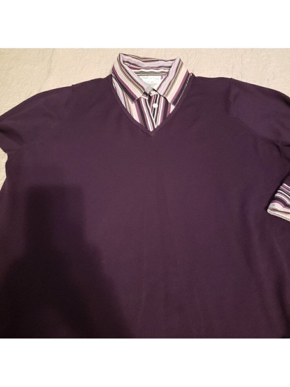 Fred David Woman Layered Look Sweater